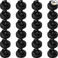 Magnet Zip Tie Mount Magnetic Zip Ties Mount 25LBS Strong Multipurpose Wire Cable Holder Mount Wire Clips Management for Home Office Marine Electrical Wiring (Black, 24 Piece)