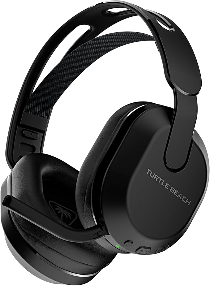 Turtle Beach Stealth 500 Wireless Amplified Gaming Headset for PC, PS5, PS4, & Mobile – 40-Hr Battery, Bluetooth, Memory Foam Cushions, Flip-to-Mute Mic, EQ Presets, Companion App – Black