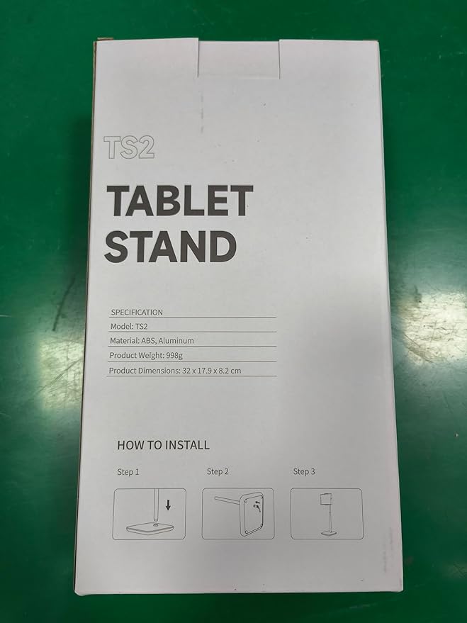tounee Height Adjustable Tablet Stand, 3.5lb (1.6kg) Max Support, Up to 18" Tall, Slim Portable Monitors Stand Compatible with iPad Pro 12.9, Surface Pro, All 4.7"-15.6" Devices - Black