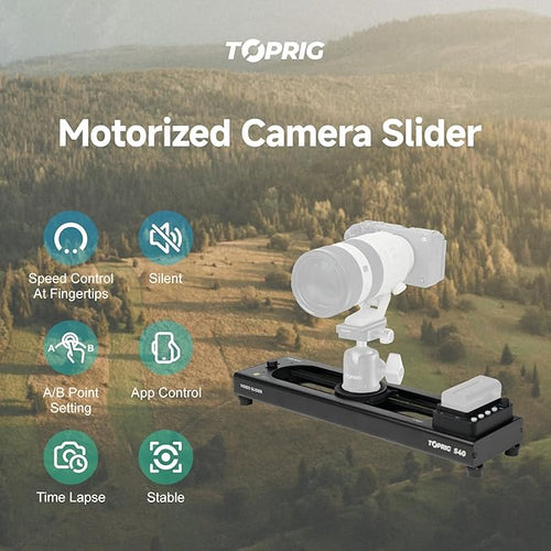 Accsoon Toprig S40 Motorized Camera Slider, 16inch