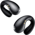 Ultra Open Ear Earbuds - Ergonomic Clip-On Earbuds, Small Bone Conduction Over-The-Ear Headphones with Waterproof Design, Perfect Running Headphones for Sports and Fitness, Black