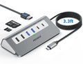 USB C Hub, Mosirui 9 in 1 USB C Hub Multiport Adapter with 4K@60Hz HDMI, PD 100W,USB C & 2 USB A 3.0 5Gbps,2 USB A 2.0,SD/TFCard Reader, 3.3 Ft Long Host Connection Cable, Usb Hub for Laptop & MacBook