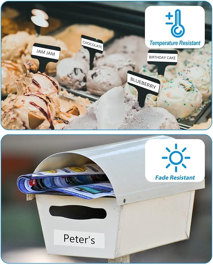 Weemay 1/2" Label Maker Refills Compatible for Brother Tze Tz Tape 12mm 0.47 Laminated White TZ-231 for Ptouch Label Maker Cube PTD210 PTP701BT PTD220 PTH110 PTH110BP PTH111 PTP750W PTD600, 20 Pack