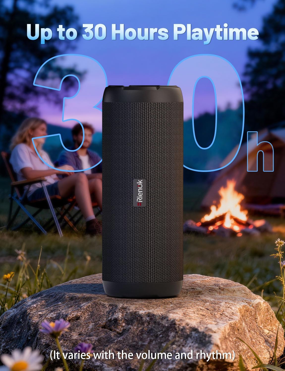 RIENOK Portable Bluetooth Speaker 30W