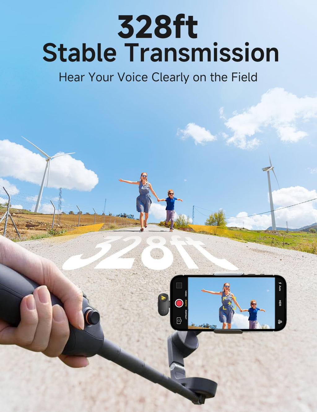 MAONO Wave T1 Mini Lavalier Microphone for iPhone/Android with USB C Plug