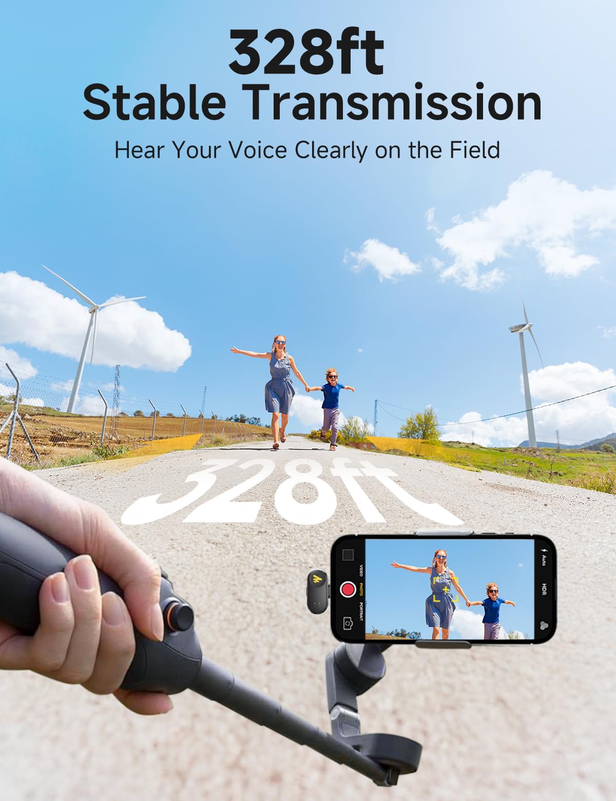 MAONO Wave T1 Mini Lavalier Microphone for iPhone/Android with USB C Plug