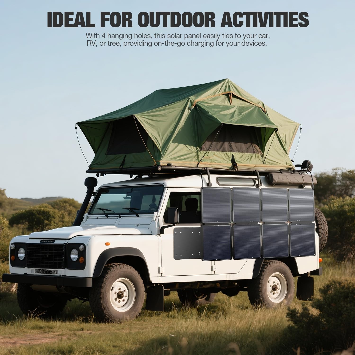 GRECELL 240W Portable Solar Panel for Power Station, Ultra Light Foldable