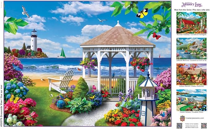 Masterpieces 300 Piece EZ Grip Jigsaw Puzzle - Oceanside View - 18"x24"