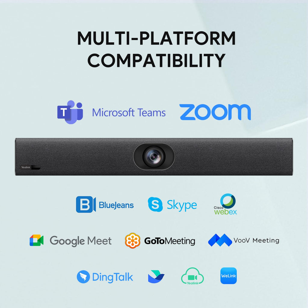 Yealink UVC40 E2 4K Conference Room Camera System 8 Mic for Huddle Rooms