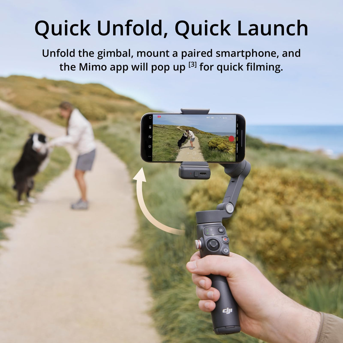 DJI Osmo Mobile 7P Gimbal Stabilizer for iPhone & Android, Native Tracking