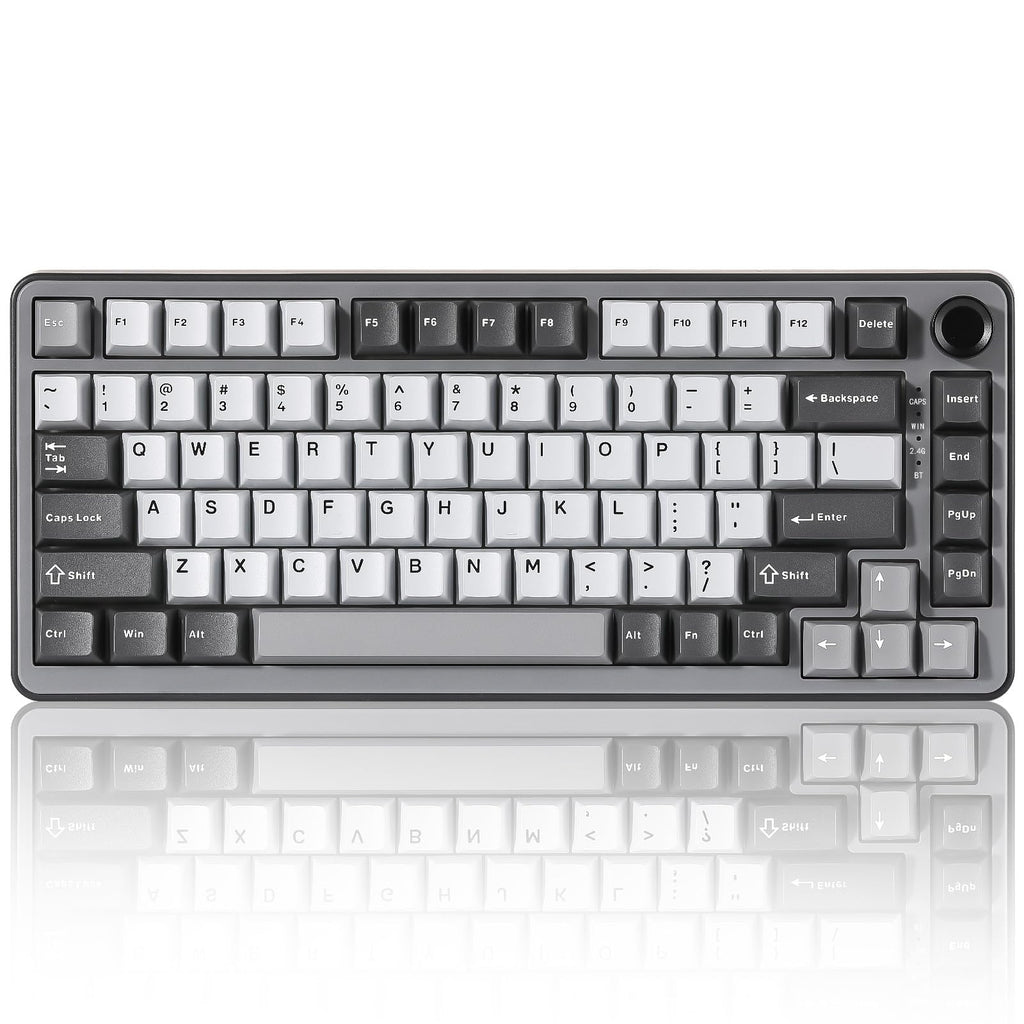 YUNZII B75 PRO 75% Wireless Mechanical Keyboard (Dark Grey,Cocoa V2)