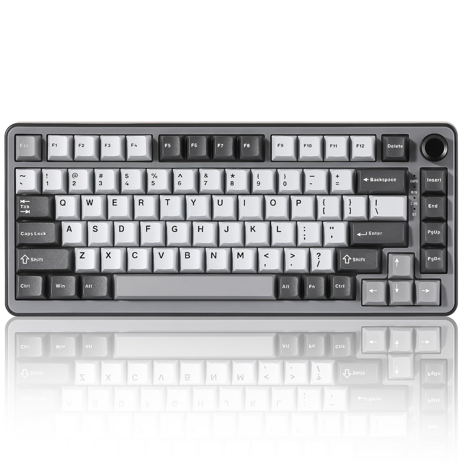 YUNZII B75 PRO 75% Wireless Mechanical Keyboard (Dark Grey,Cocoa V2)