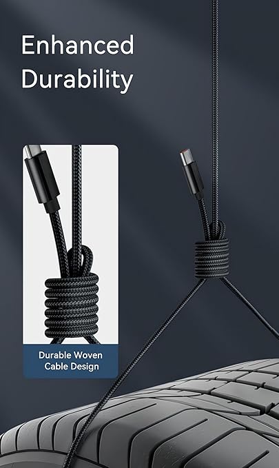 [10ft 2-Pack] Woven C Cable for iPhone 16 Charger MFi Certified Extra Long iPhone Charging USB-C Cable for Apple iPhone 16 Pro Max/15 Pro Max/16 Plus/15 Pro/15, Black Car CarPlay USB A to Type C Wire