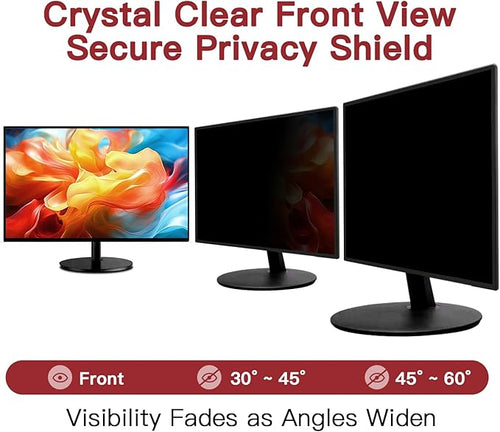 2 Pack 23.8 Inch Privacy Screen for Computer Monitor 16:9 Aspect Ratio, Eye Protection Anti Glare Computer Screen Cover, Removable Anti-Scratch Computer Screen Privacy Shield for 23.8'' Monitor