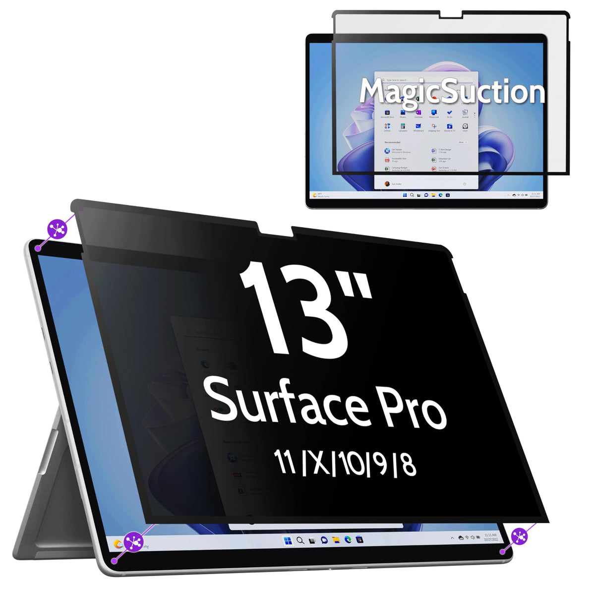 Peslv Nano‑Suction Privacy Screen for MacBook Air 15 Inch