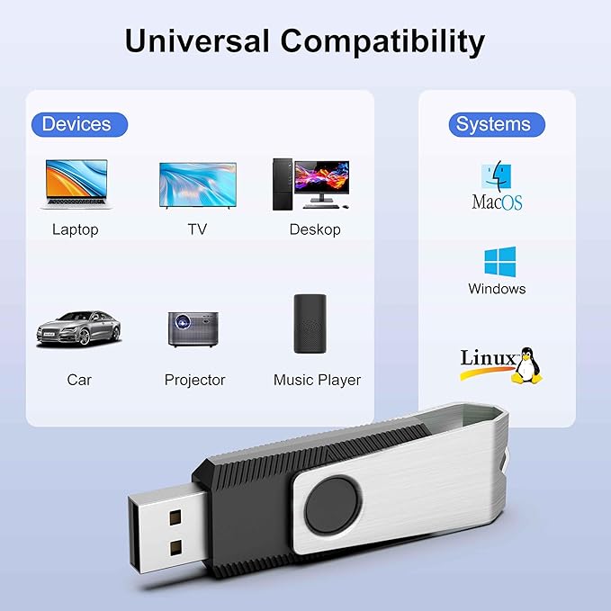 TOPESEL 100PCS 2GB Bulk USB 2.0 Flash Drives, Thumb Drives with USB 2.0 Speed, Ideal for Data Backup and Transfer