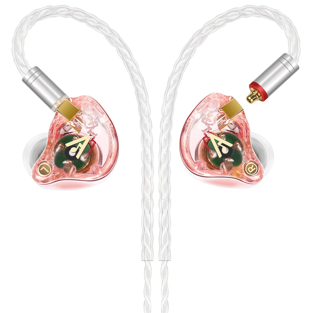 Audiovance Vibes 202 HiFi Wired Earbuds, IEM in Ear Monitor Headphones