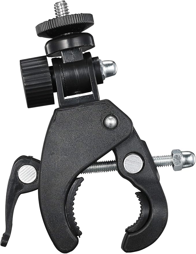 Camera Super Clamp with 1/4"- 20 Threaded Head Compatible for LCD Monitor,DSLR Cameras,DV,Flash Light,Studio Backdrop,Bike, Microphone Stands, Music Stands,Tripod, Motorcycle,Rod Bar