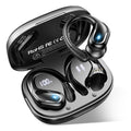 Ltinist Wireless Earbud, Bluetooth 5.3 Headphones Pure Bass Sound with Earhooks, 75H Battery Over Ear Headphones with Dual-LED Display, IP7 Waterproof Earphones Built-in Microphone for Running Sports