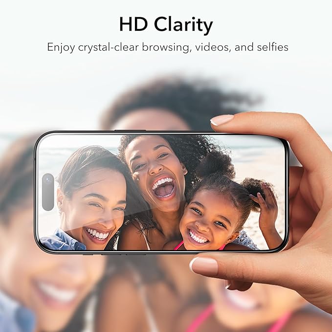 ESR 3+1 Pack for iPhone 15 Plus Privacy Screen Protector Set, Anti-spy Tempered-Glass Privacy Screen Protector, Micro-curved Edges, Case Friendly, 3-Pack with 1 Set of Individual Camera Lens Protector