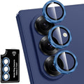Avocase for Samsung Galaxy Z Fold 7 Camera Lens Protector, Individual Metal Ring Tempered Glass Lens Cover, [Strong Adsorption] Scratch Resistant Ultra-Thin HD Clear Lens Cover, 1 Set-Blue Shadow