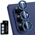 Avocase for Samsung Galaxy Z Fold 7 Camera Lens Protector, Individual Metal Ring Tempered Glass Lens Cover, [Strong Adsorption] Scratch Resistant Ultra-Thin HD Clear Lens Cover, 1 Set-Blue Shadow