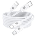 USB C Cable, 2-Pack 6.6ft 100W USB C to USB C Fast Charging Cable, Braided Type C to Type C Charging Cord for iPhone 17 16 15 Pro Max,Galaxy S25 S24 Note 20,MacBook Pro/Air,iPad Pro,Pixel,Switch