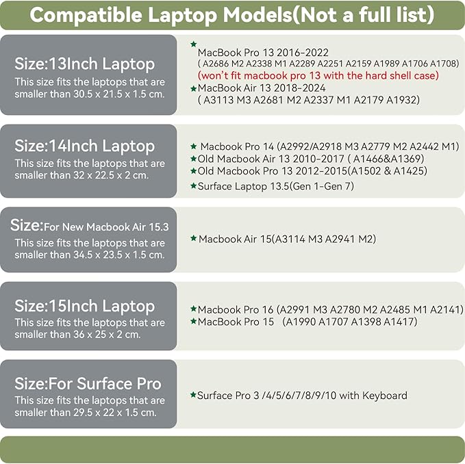 Laptop Sleeve 13 Inch Compatible with New MacBook Air 13 2018-2024, MacBook Pro 13 2016-2022 Color Light Purple