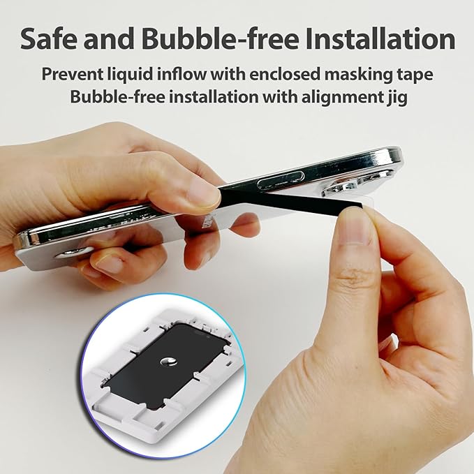 DOME GLASS Whitestone Screen Protector for iPhone 16 Pro Max with UV lamp