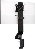 Kensington Single Monitor Desk Mount, C-clamp Vesa Stand Fits up to 32 inch Ultrawide Samsung LG , Low Profile Vertical Mount, Height Adjustable Free Standing Arm,K55512WW Black