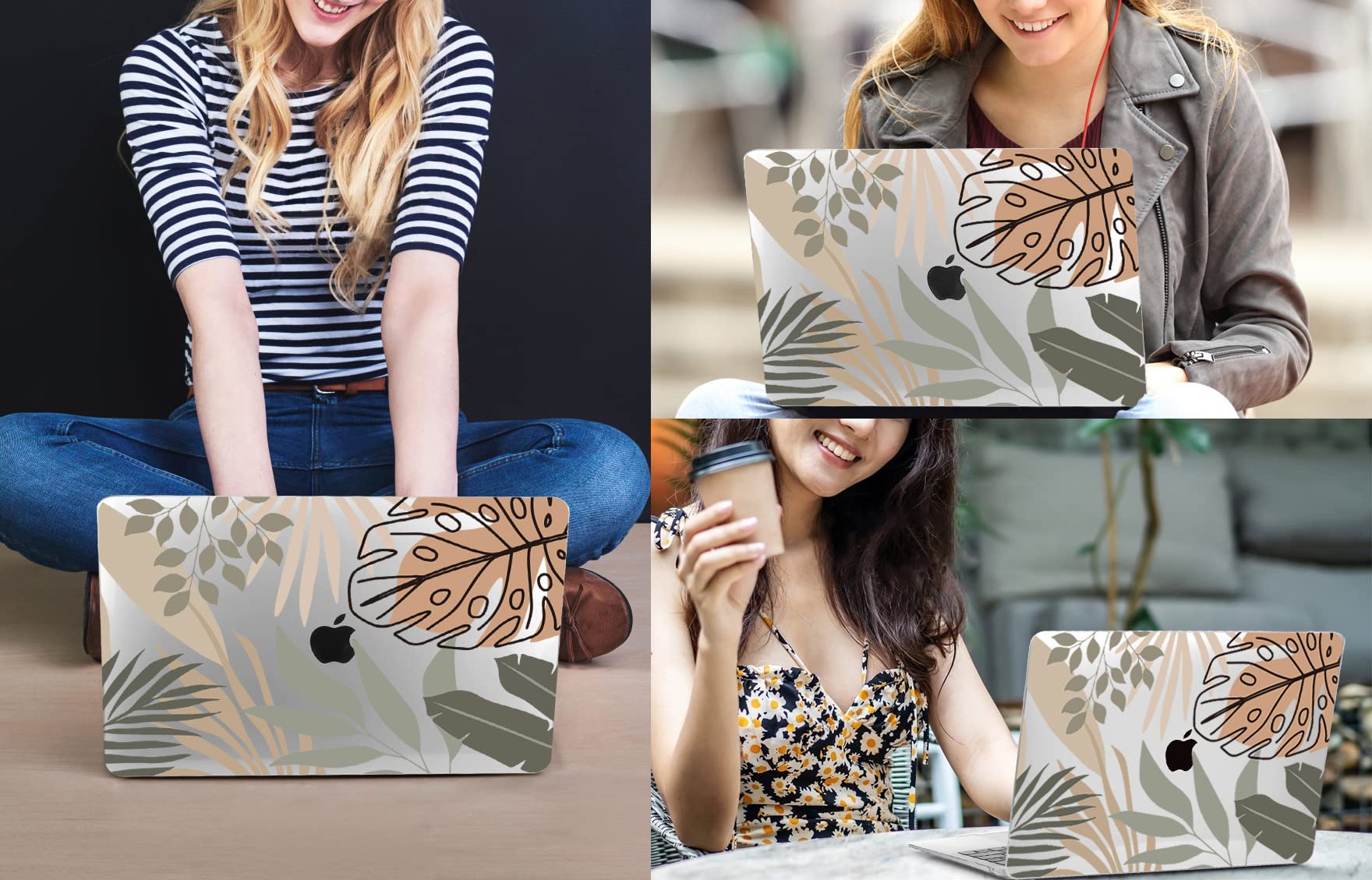 CISSOOK Compatible with MacBook Air 13.6 inch Case 2026 2025 2024 2022 Release A3449 A3240 A3113 A2681, Tropical Hard Shell Case with Keyboard Cover for MacBook Air 13 inch M2 M3 M4 M5 Chip