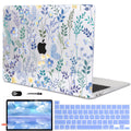 LCMOCICO for MacBook Pro 13 inch Case 2022 2021 2020 Release A2338 M2 M1 A2289 A2251, Printed Pattern Plastic Hard Shell Cover for MacBook Pro 13.3-inch Touch Bar Fits Touch ID, Meadow Wildflower