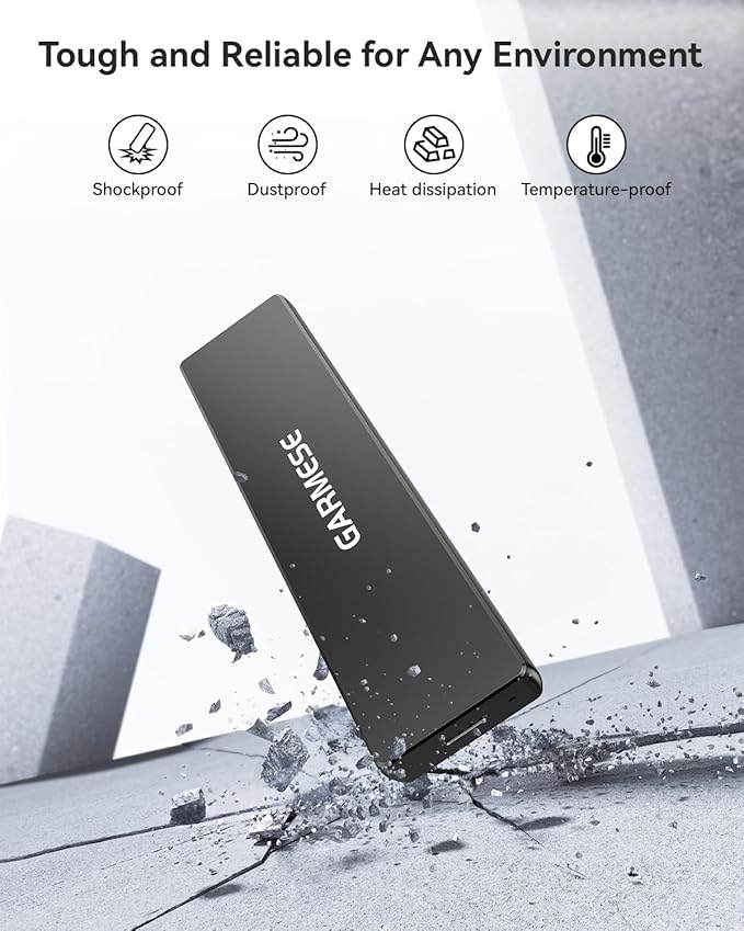 External SSD 512GB Portable SSD Speed Up to 1000MB/s USB 3.2 Gen 2, External Solid State Drives with Type-C Cable, Portable Solid State Drive for PC Mac Game Console