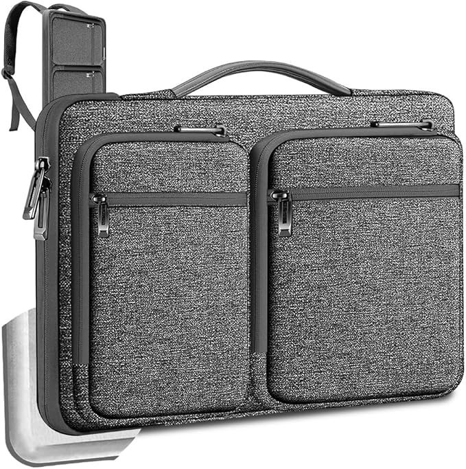 ZINZ 360 Protective Laptop Case 15" 15.6" 16" Sleeve, Water-Resistant Handbag with Straps Compatible with 16" MacBook Neo, MacBook Pro Air 16"/15", XPS 16" and Most 15" 15.6" 16" Notebooks,G01Y01