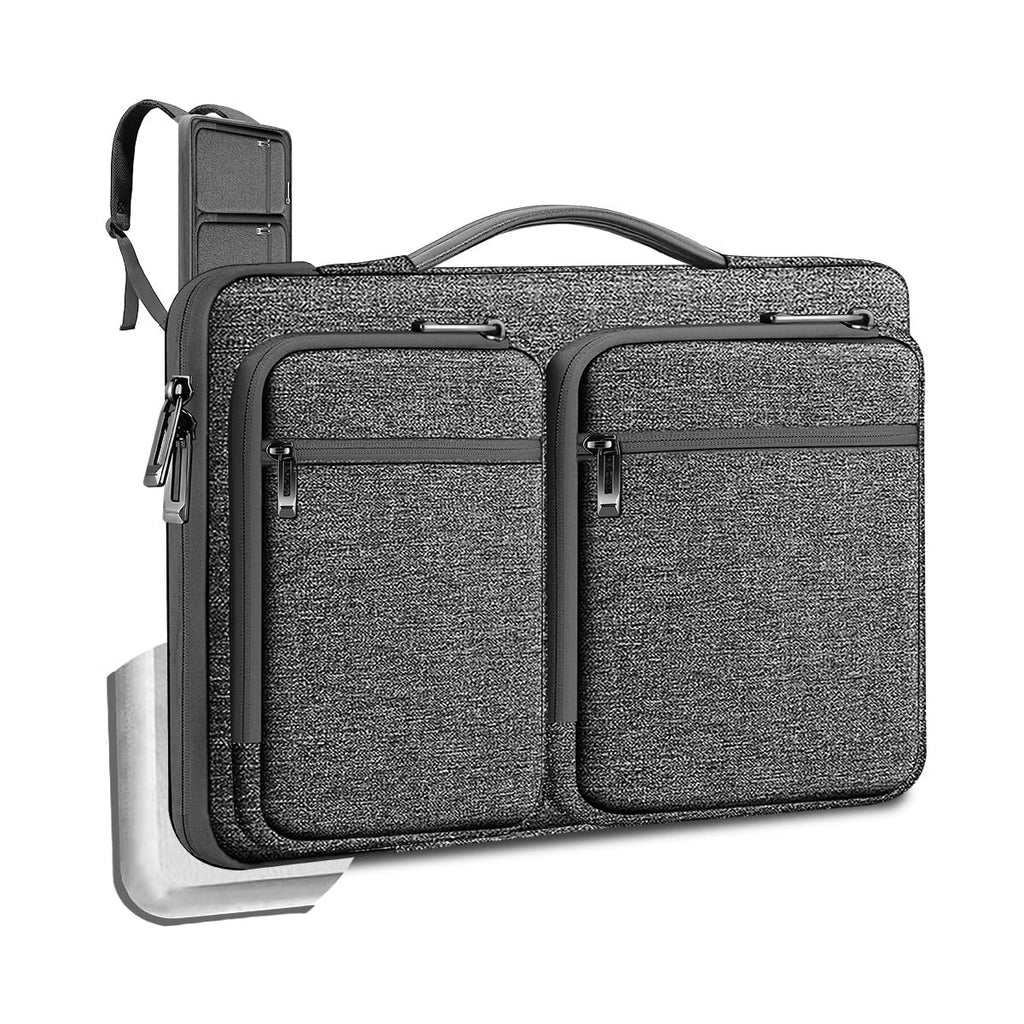 ZINZ 360 Protective Laptop Case 15" 15.6" 16" Sleeve, Water-Resistant Handbag with Straps Compatible with 16" MacBook Neo, MacBook Pro Air 16"/15", XPS 16" and Most 15" 15.6" 16" Notebooks,B01BL02
