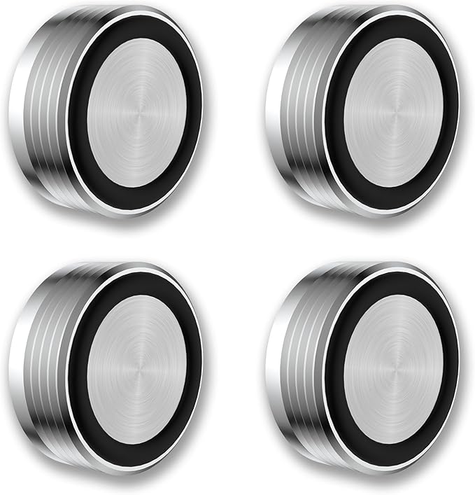 Audiocrast IF3917S HiFi Speaker Isolation Feet Pads 4PCs Aluminum 39x17mm Silver Speaker Shock Absorber Vibration Dampener Floor Protector for Audio Speaker Subwoofer CD DVD Amplifier Turntable DAC
