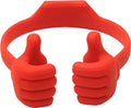 Honsky Thumbs-up Cell Phone Stand Holder, Tablet Stand Cradle for Desk Desktop Smartphone Cellphone Mobile Phone Tablets – Universal Adjustable Flexible, Deep Red