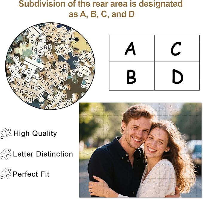 Personalized Photo Puzzle with Glossy Finish – Custom Jigsaw Puzzle 120/200/300/500/1000/1500 Pieces for Family, Couples, Pets, Birthdays, and Weddings (300-Horizontal)