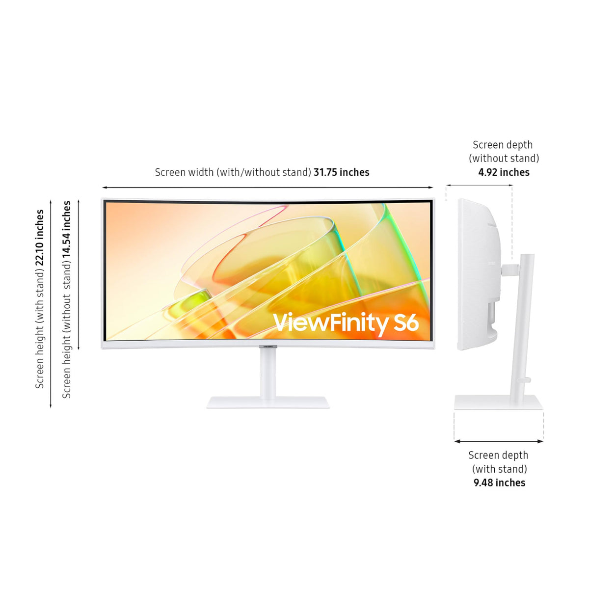Samsung 34” ViewFinity (S65TC) Ultra-WQHD 1000R Curved Computer Monitor