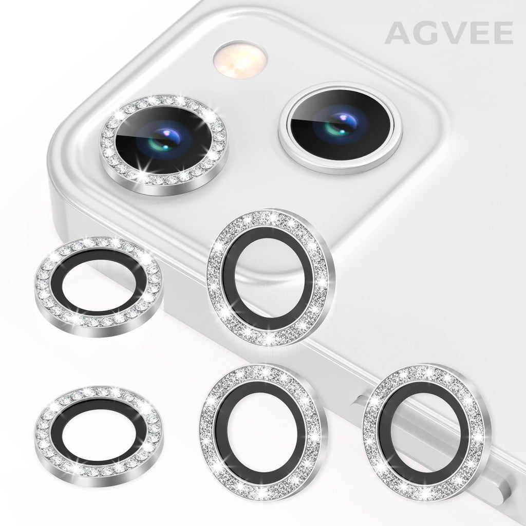 AGVEE 3+3 6 Pack for iPhone 13 & Mini Camera Lens Protector Cover