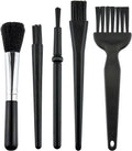 5 PCS Mini Keyboard Cleaning Brushes Kit, PP Handle Nylon Anti Static Electronic Dust Cleaning Brush for Computer Keyboard Motherboard Camera Small Space