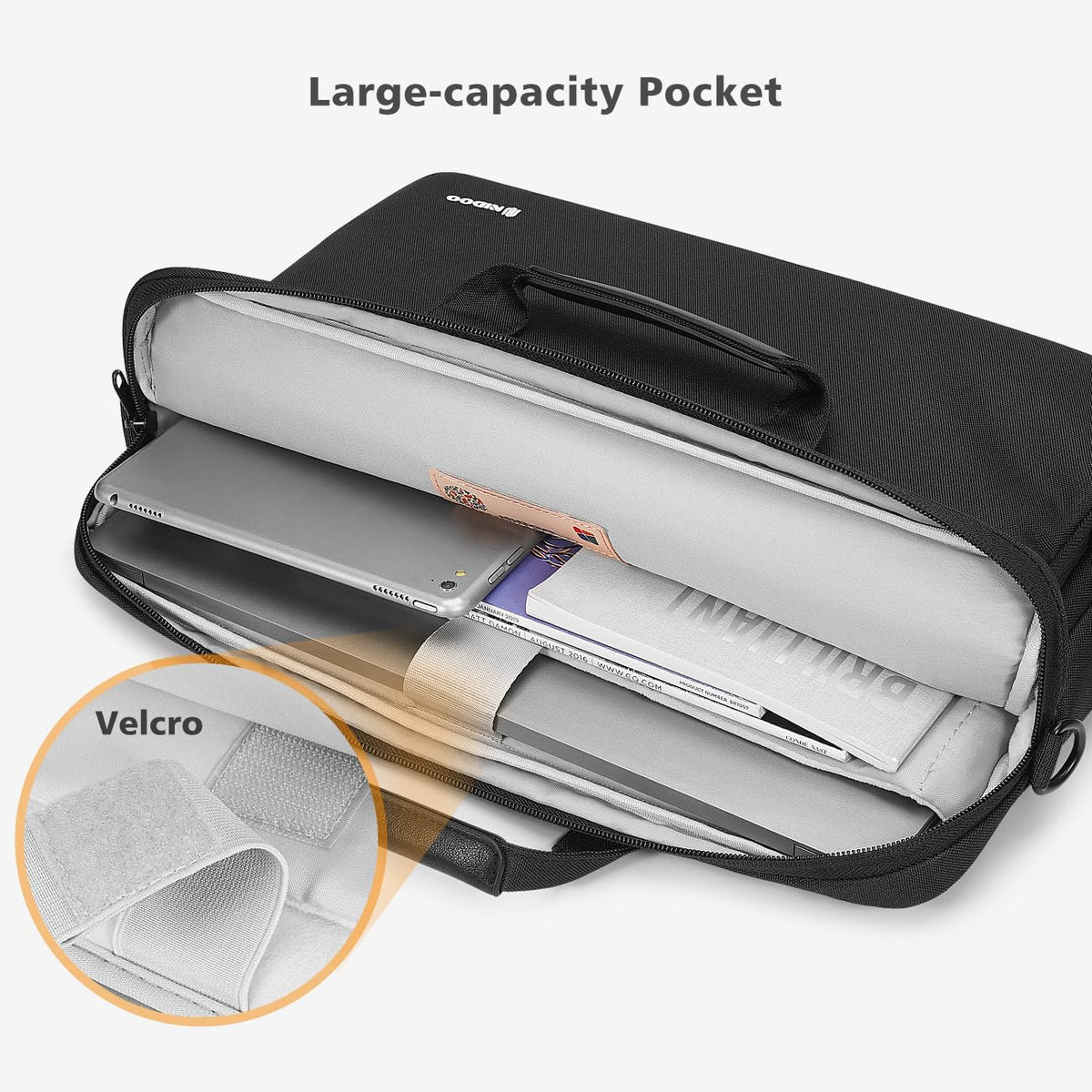 NIDOO 15.6 Inch Laptop Briefcase Shoulder Bag Sleeve for Lenovo IdeaPad Gaming 3i, Legion 5 Gen 6, ThinkPad P15s T15, Legion 7i, Dell G16, HP