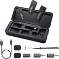 GODOX 【2025 Latest Model Movelink Mini LT Kit Wireless Microphone System, 2.4GHz Lavalier Mic 100m(328ft.) Range with Charging Case for iPhone, Camera, Vlogger, Youtuber, Interviewer