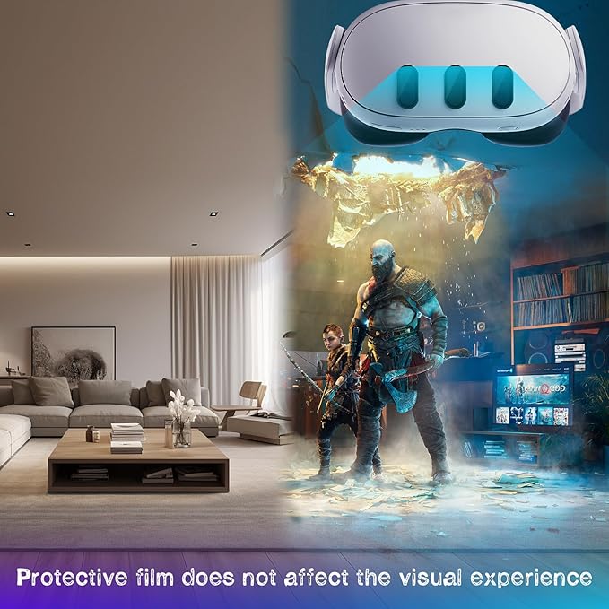 Camera Lens Protector for Oculus Meta Quest 3 Accessories, Thin 9H Tempered Glass, Alloy Frame, Anti-Scratch, Case Friendly, High Definition Lens Accessories (Black)