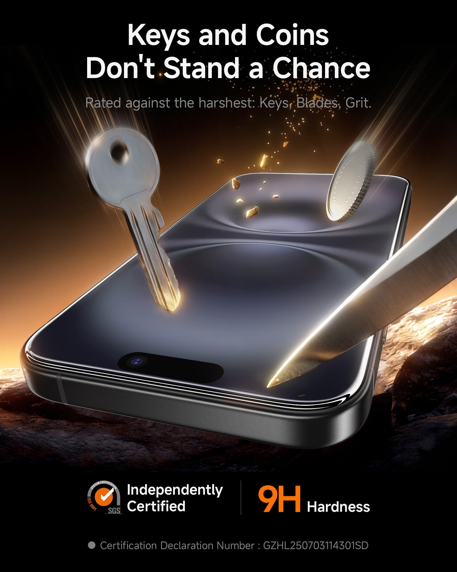 SMARTDEVIL 2 Pack for iPhone 16 Plus/iPhone 15 Plus Screen Protector