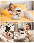 SupeDesk Tablet Stand Pillow for Bed, Adjustable Tablet Stand with Detachable Snack Bowl, Phone Stand for Bed, Kindle Holder, iPad Holder, Tablet Holder for Reading, Watching Videos and Streaming