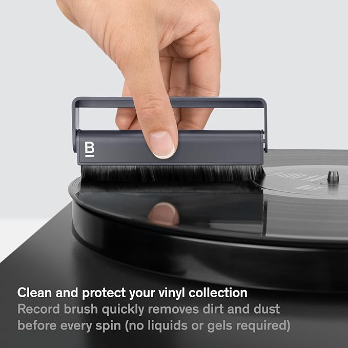 Boundless Audio Record Cleaner Kit - 2-Piece Vinyl Cleaning Kit Includes Record Brush & Stylus Cleaner - Carbon Fiber Anti-Static Vinyl & Stylus Brushes