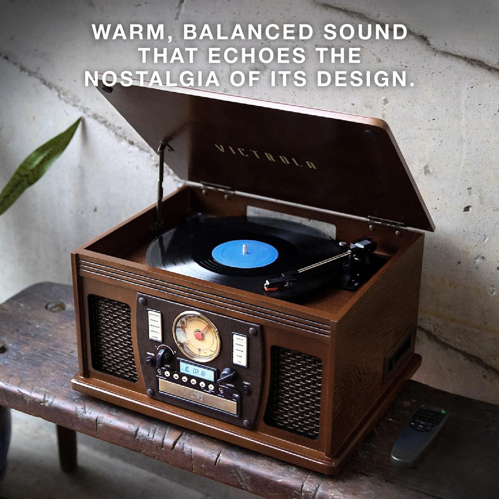 Victrola Navigator - 8-in-1 Bluetooth Record Player - Black
