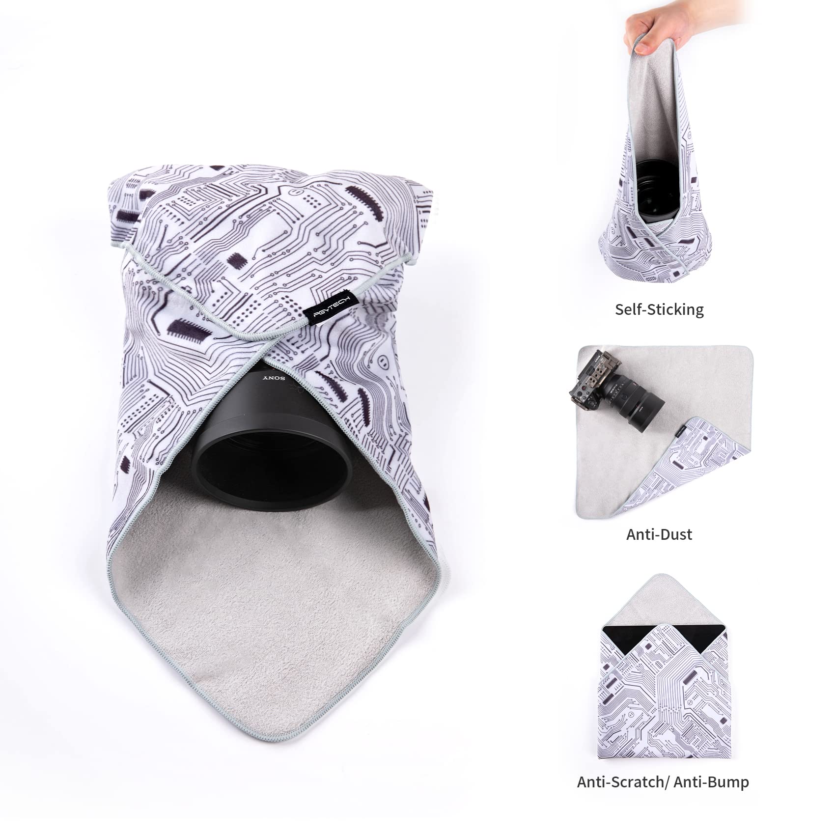 PGYTECH Protective Camera Wrap Cloth, Anti-Scratch Lens Protector