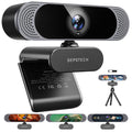 DEPSTECH 4K Webcam Ultra HD 1/2.55'' Sony Sensor Autofocus Webcam, 80° FOV (Black)